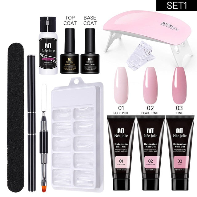Poly UV Gel Nail Extension Sets