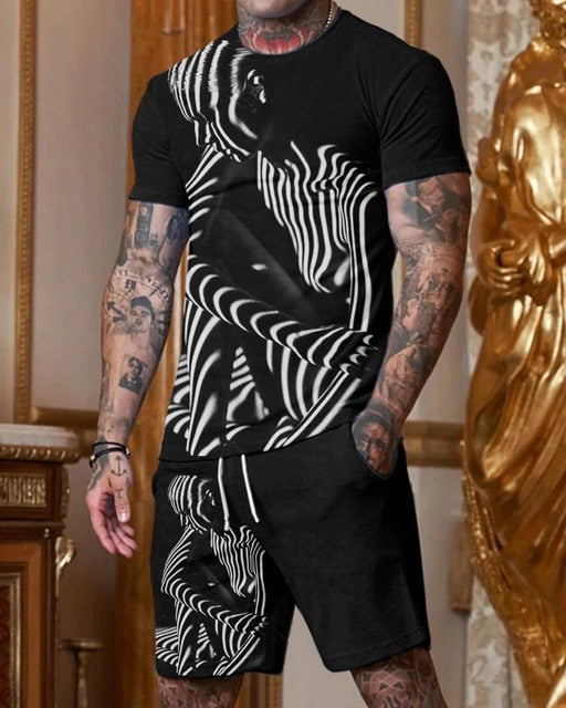 Casual Gym T-shirt + Shorts Set