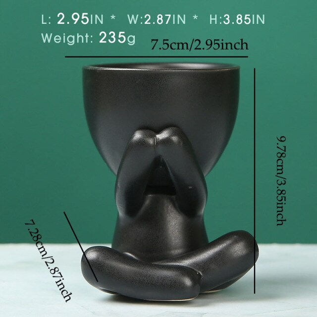 Ceramics Little People Art Flower Pots