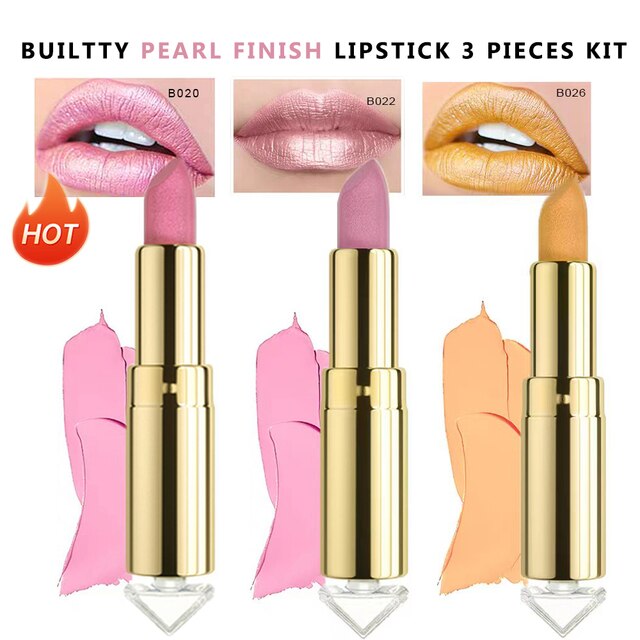 The '21' Collection Lipstick Glitter Pearl, Soft Matte, Lipstick Sets.