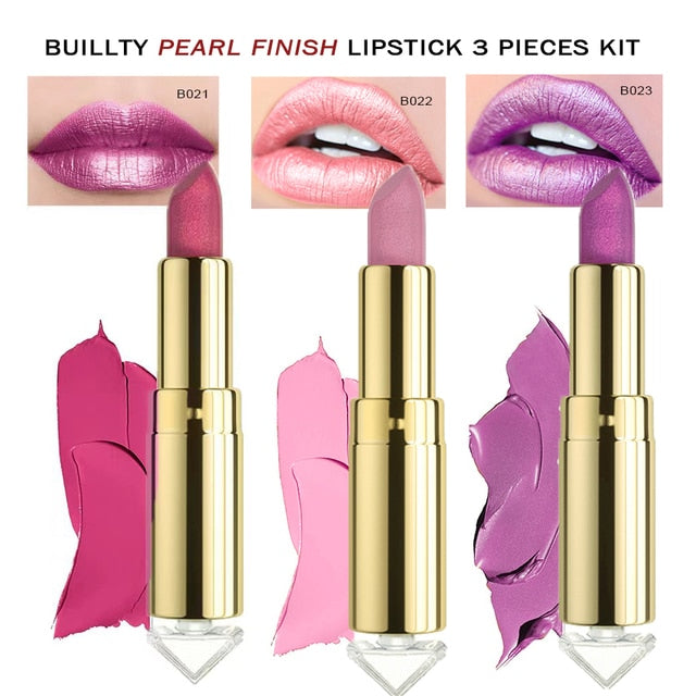 The '21' Collection Lipstick Glitter Pearl, Soft Matte, Lipstick Sets.