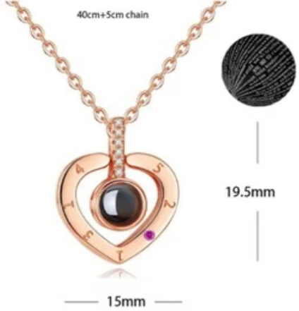 Projection "Love" necklace