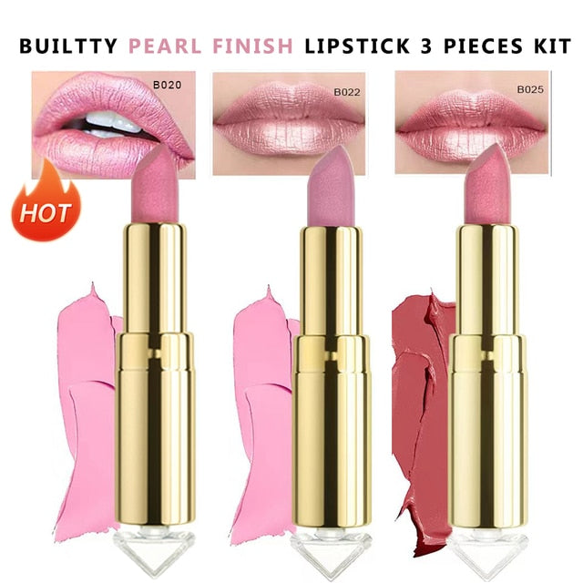 The '21' Collection Lipstick Glitter Pearl, Soft Matte, Lipstick Sets.