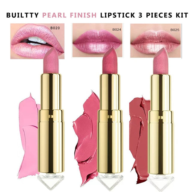 The '21' Collection Lipstick Glitter Pearl, Soft Matte, Lipstick Sets.