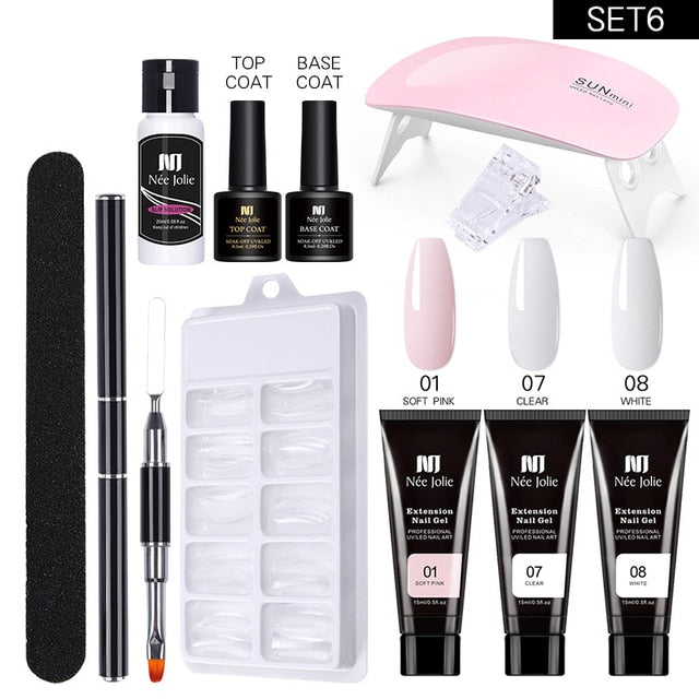 Poly UV Gel Nail Extension Sets