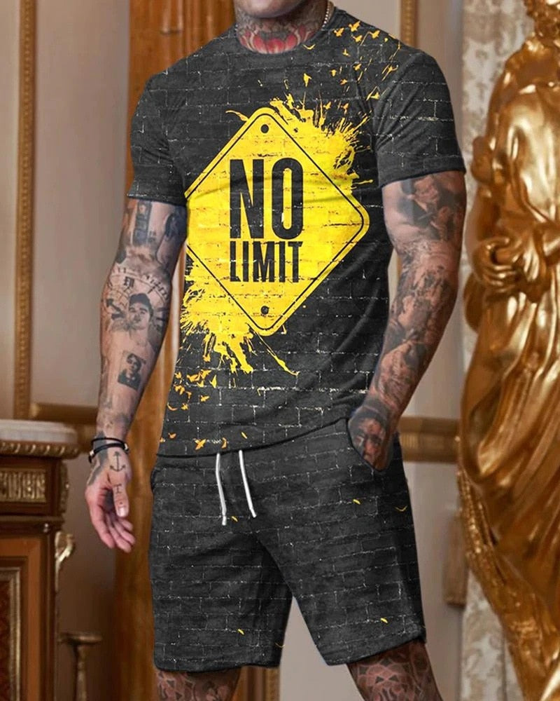 Casual Gym T-shirt + Shorts Set