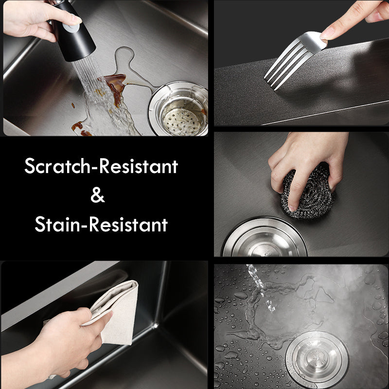 Black Steel Kitchen Sink