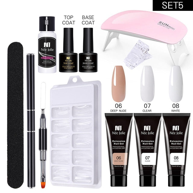 Poly UV Gel Nail Extension Sets