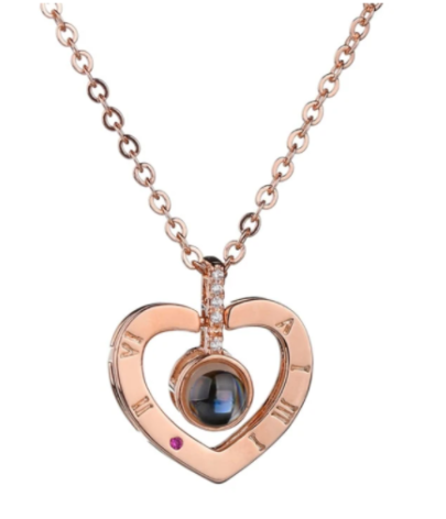 Projection "Love" necklace