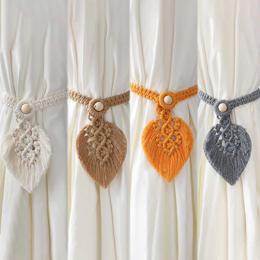 Macrame Curtain Tieback Rope