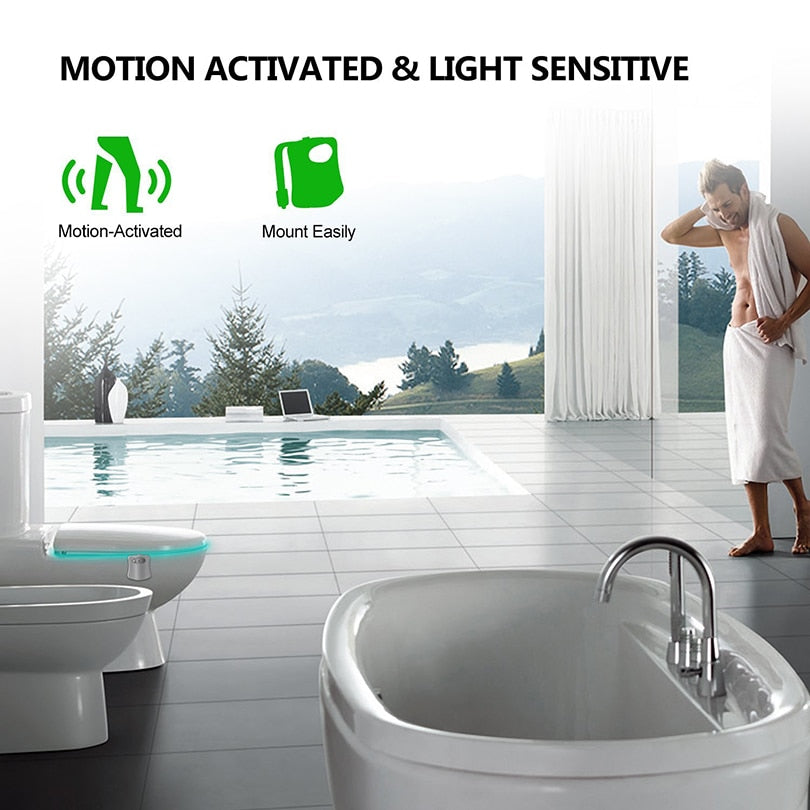 Glow-in-the-Dark Toilet Nightlight - Never Miss Your Target Again!