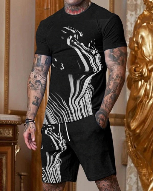 Casual Gym T-shirt + Shorts Set