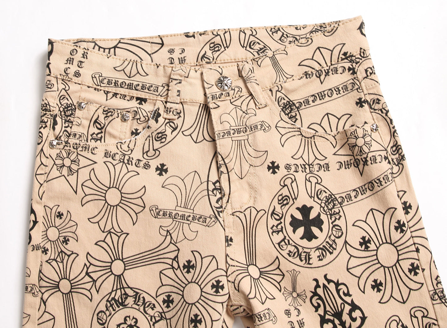 Mens Khaki Denim Jeans