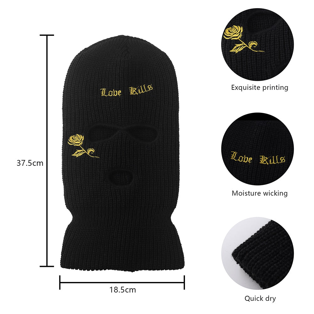 Thermal Insulated Balaclava - 3-Hole Design for Extreme Cold Weather Protection