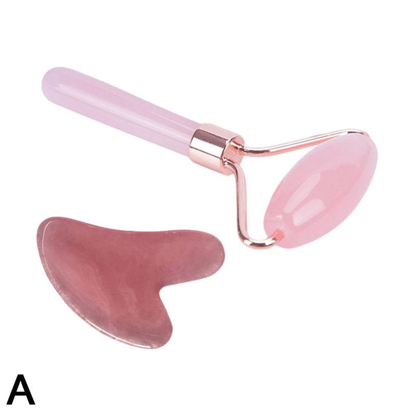 Natural Rose Quartz Gua-Sha Massager