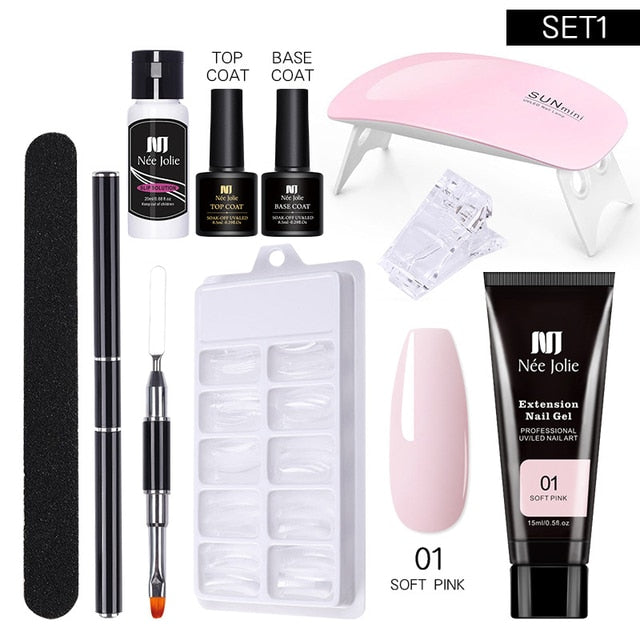 Poly UV Gel Nail Extension Sets