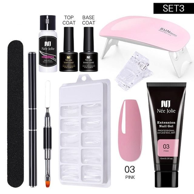 Poly UV Gel Nail Extension Sets