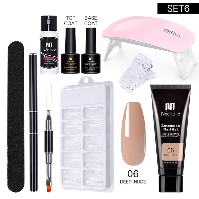 Poly UV Gel Nail Extension Sets