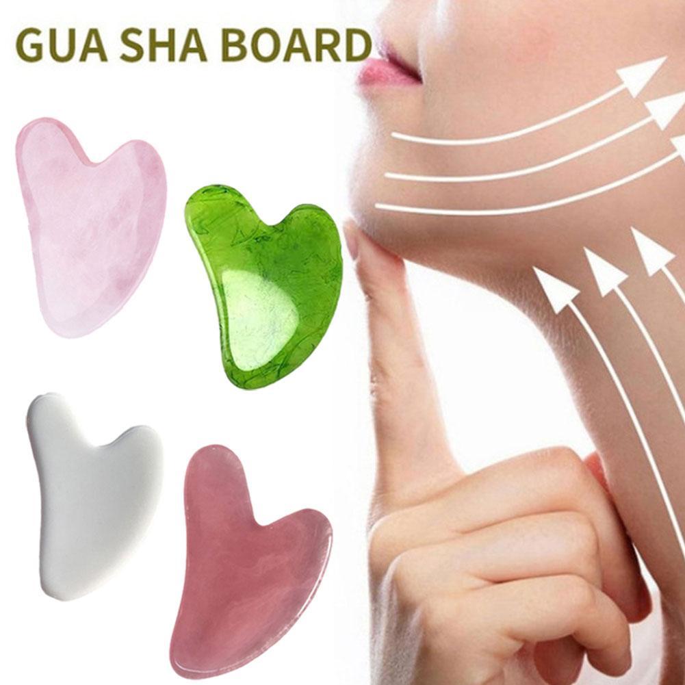 Natural Rose Quartz Gua-Sha Massager