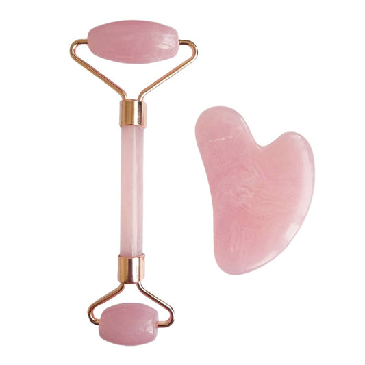 Natural Rose Quartz Gua-Sha Massager