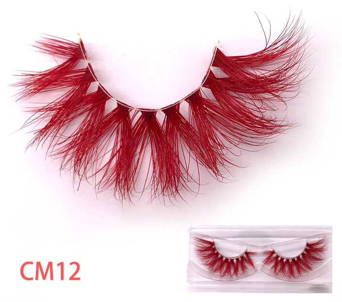 Luxury Mink eyelash in different colours