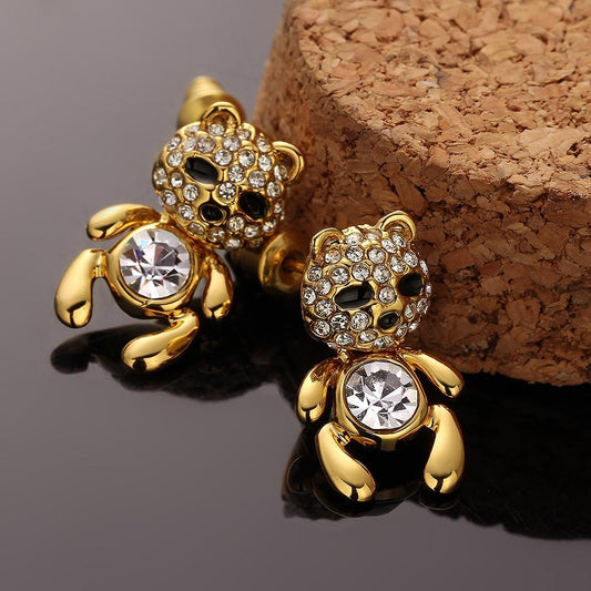 Teddy Bear  Earring 18K Gold Plated