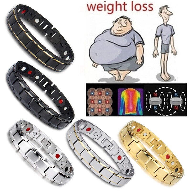 Weight loss bracelet hematite beads therapy bracelet for Men / Women