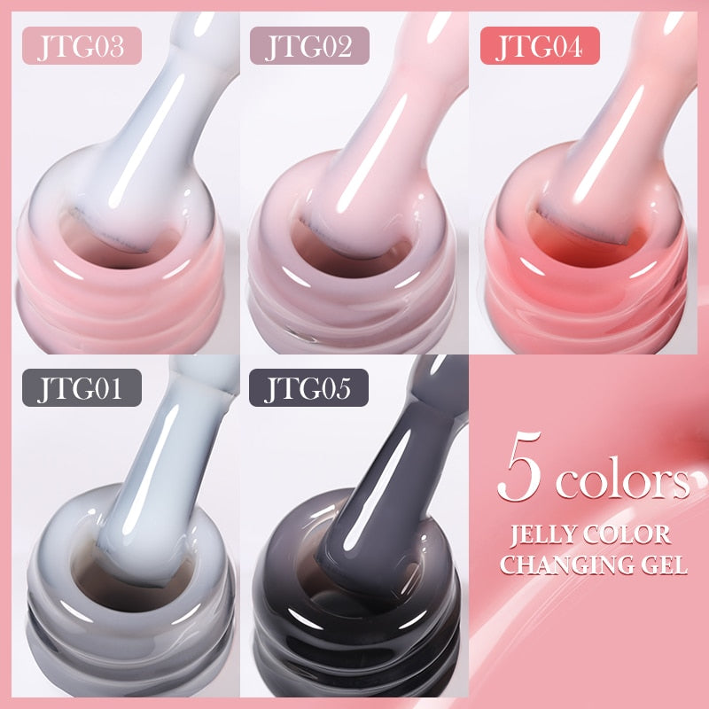 Thermal Jelly Nail Gel Polish Colour-changing UV Gel