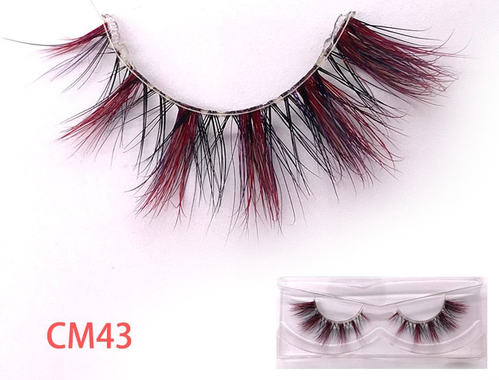 Luxury Mink eyelash in different colours