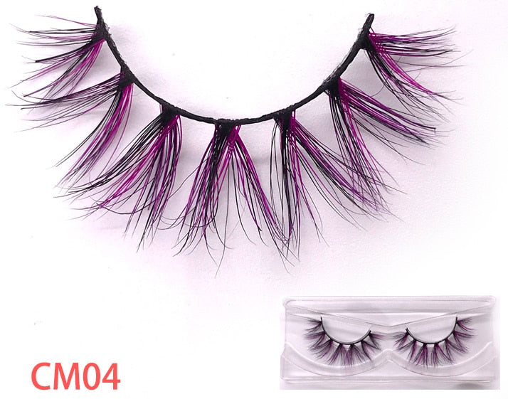 Luxury Mink eyelash in different colours