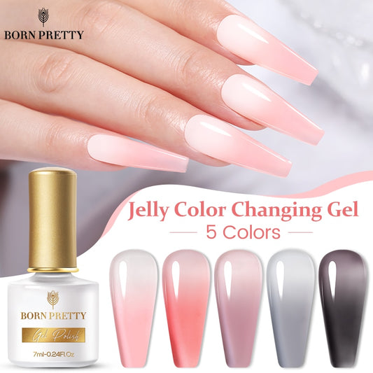 Thermal Jelly Nail Gel Polish Colour-changing UV Gel