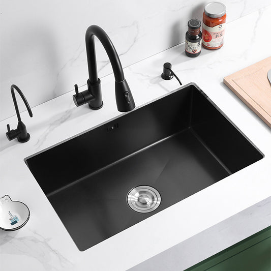 Black Steel Kitchen Sink