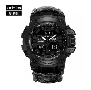 LED Military Watch with compass 30M Waterproof Survival